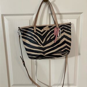 Coach Purse Zebra Print